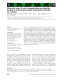 Báo cáo khoa học: Molecular basis of actin reorganization promoted by binding of enterohaemorrhagic Escherichia coli EspB to a-catenin