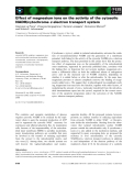 Báo cáo khoa học: Effect of magnesium ions on the activity of the cytosolic NADH/cytochrome c electron transport system