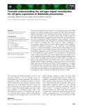 Báo cáo khoa học: Towards understanding the nitrogen signal transduction for nif gene expression in Klebsiella pneumoniae