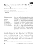 Báo cáo khoa học: Rational design of a conformation-switchable Ca2+- and Tb3+-binding protein without the use of multiple coupled metal-binding sites