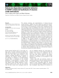 Báo cáo khoa học: Substrate-dependent hysteretic behavior in StEH1-catalyzed hydrolysis of styrene oxide derivatives