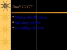 Bài giảng về Thuế gía trị gia tăng