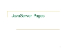 JavaServer Pages