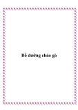 Bổ dưỡng cháo gà