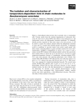 Báo cáo khoa học:The isolation and characterization of temperature-dependent ricin A chain molecules in Saccharomyces cerevisiae