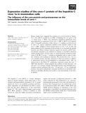 Báo cáo khoa học: Expression studies of the core+1 protein of the hepatitis C virus 1a in mammalian cells