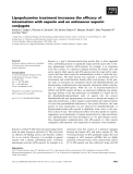 Báo cáo khoa học: Lipopolyamine treatment increases the efﬁcacy of intoxication with saporin and an anticancer saporin conjugate