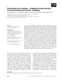 Báo cáo khoa học: Something from nothing ) bridging the gap between constraint-based and kinetic modelling