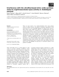 Báo cáo khoa học: Interference with the citrulline-based nitric oxide synthase assay by argininosuccinate lyase activity in Arabidopsis extracts