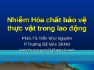 Nhiễm hóa chất bảo vệ thực vật trong lao động