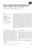 Báo cáo khoa học: Effects on protease inhibition by modifying of helicase residues in hepatitis C virus nonstructural protein 3
