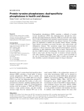 Báo cáo khoa học: MINIREVIEW - Protein tyrosine phosphatases