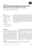 Báo cáo khoa học: Analysis of proteins and peptides on a chromatographic timescale by electron-transfer dissociation MS