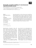 Báo cáo khoa học: Kinetically controlled refolding of a heat-denatured hyperthermostable protein