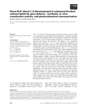 Báo cáo khoa học: NovelN,N¢-diacyl-1,3-diaminopropyl-2-carbamoyl bivalent cationic lipids for gene delivery – synthesis,in vitro transfection activity, and physicochemical characterization