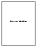 Banana Muffins