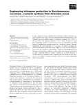 Báo cáo khoa học: Engineering triterpene production in Saccharomyces cerevisiae – b-amyrin synthase from Artemisia annua