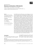 Báo cáo khoa học: Structure and function of KH domains