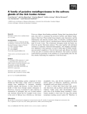 Báo cáo khoa học: A family of putative metalloproteases in the salivary glands of the tick Ixodes ricinus