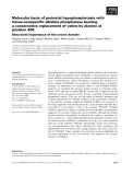Báo cáo khoa học: Molecular basis of perinatal hypophosphatasia with tissue-nonspeciﬁc alkaline phosphatase bearing a conservative replacement of valine by alanine at position 406 Structural importance of the crown domain