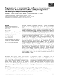 Báo cáo khoa học: Improvement of a monopartite ecdysone receptor gene switch and demonstration of its utility in regulation of transgene expression in plants