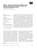 Báo cáo khoa học: Sulﬁde : quinone oxidoreductase (SQR) from the lugworm Arenicola marina shows cyanide- and thioredoxin-dependent activity