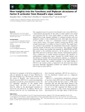 Báo cáo khoa học: New insights into the functions and N-glycan structures of factor X activator from Russell’s viper venom