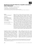 Báo cáo khoa học: Seed-based systematic discovery of speciﬁc transcription factor target genes