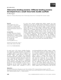 Báo cáo khoa học: Alternative binding proteins: Afﬁbody binding proteins developed from a small three-helix bundle scaffold 