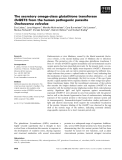 Báo cáo khoa học: The secretory omega-class glutathione transferase OvGST3 from the human pathogenic parasite Onchocerca volvulus