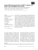 Báo cáo khoa học: Human GLTP and mutant forms of ACD11 suppress cell death in the Arabidopsis acd11 mutant