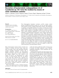 Báo cáo khoa học: Secretion of bacteriolytic endopeptidase L5 of Lysobacter sp. XL1 into the medium by means of outer membrane vesicles