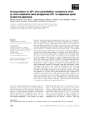 Báo cáo khoa học: Incorporation of ZP1 into perivitelline membrane after in vivo treatment with exogenous ZP1 in Japanese quail (Coturnix japonica)