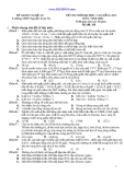 ĐỀ THI THỬ ĐẠI HỌC, CAO ĐẲNG 2012 MÔN: SINH HỌC MÃ 109