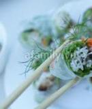Đổi món với gỏi cuốn cá nướng
