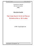 Khóa luận Tốt nghiệp " Thực trạng công tác văn thư tại Tổng cục Thi hành án dân sự - Bộ Tư pháp"