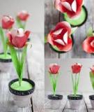 Làm hoa tulip giấy xinh xắn trang trí nhà mình