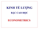 BÀI GIẢNG KINH TẾ LƯỢNG BẬC CAO HỌC