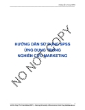 HƯỚNG DẪN SỬ DỤNG SPSS  TRONG NGHIÊN CỨU MARKETING