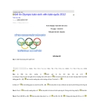 Đề thi Olympic toán sinh viên toàn quốc 2012 - Trường đại học Phú Yên