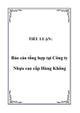 TIỂU LUẬN:  Báo cáo tổng hợp tại Công ty Nhựa cao cấp Hàng Không