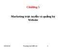 CHƯƠNG 5 Marketing trực tuyến và quảng bá Website