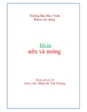 Báo cáo:Đồ án nền và móng