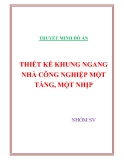 ĐỀ TÀI : THUYẾT MINH THIẾT KẾ KHUNG NGANG NHÀ CÔNG NGHIỆP MỘT TẦNG, MỘT NHỊP