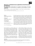 Báo cáo khoa học: Structure of Streptococcus agalactiae serine⁄threonine phosphatase The subdomain conformation is coupled to the binding of a third metal ion