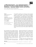 Báo cáo khoa học: a-D-Mannopyranosyl-(1 ﬁ 2)-a-D-glucopyranosyl-(1 ﬁ 2)glycerate in the thermophilic bacterium Petrotoga miotherma ) structure, cellular content and function