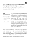 Báo cáo khoa học: Tissue factor pathway inhibitor is highly susceptible to chymase-mediated proteolysis