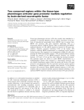 Báo cáo khoa học: Two conserved regions within the tissue-type plasminogen activator gene promoter mediate regulation by brain-derived neurotrophic factor