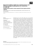 Báo cáo khoa học: Saposin B mobilizes lipids from cholesterol-poor and bis(monoacylglycero)phosphate-rich membranes at acidic pH