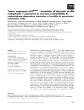 Báo cáo khoa học: Tumor suppressor p16INK4a ) modulator of glycomic proﬁle and galectin-1 expression to increase susceptibility to carbohydrate-dependent induction of anoikis in pancreatic carcinoma cells